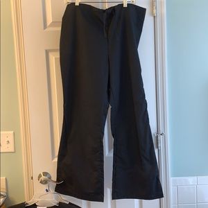 Black scrub pants